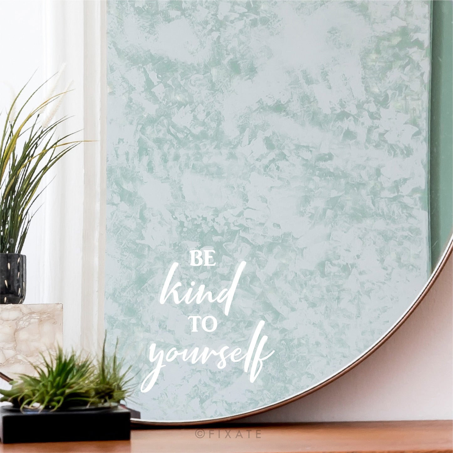 Removable Vinyl Mirror Decal Positive Affirmation Be Kind To Yourself Motivational Quote For Girl Decor Girls Bedroom Sign Inspiration