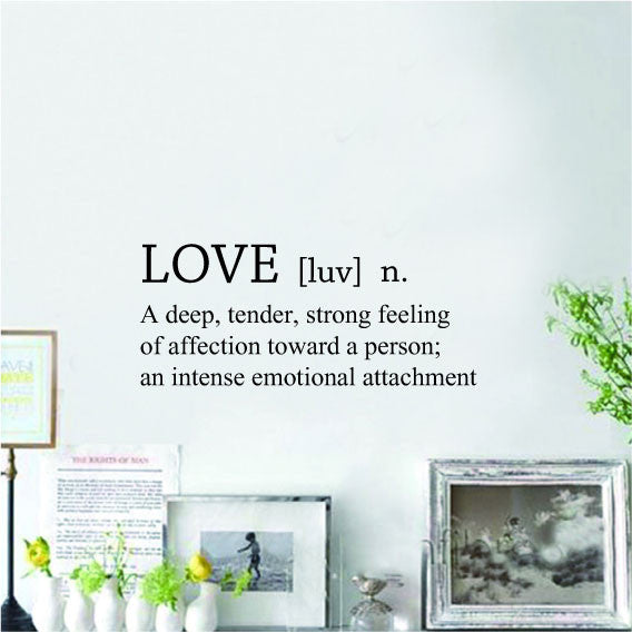 Wall Sticker Love Quote – Love definition