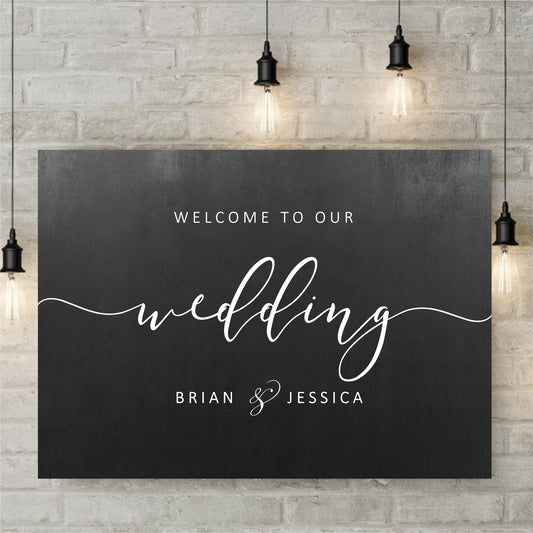Welcome To Our Wedding Sign - Custom Wedding Decal Signage