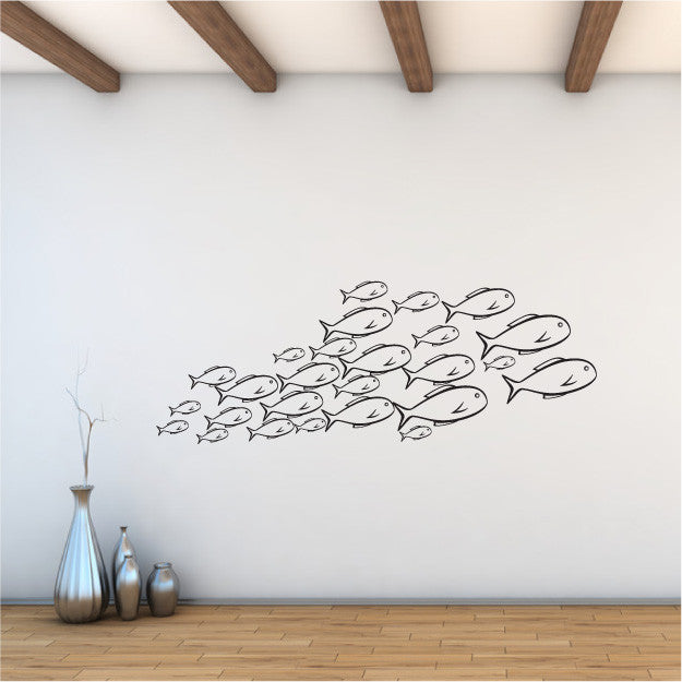 School of Swimming Fish Wall Decal