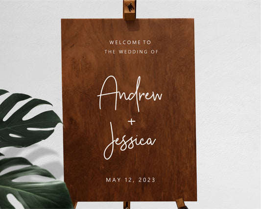 Custom Wedding Welcome Signage Decal