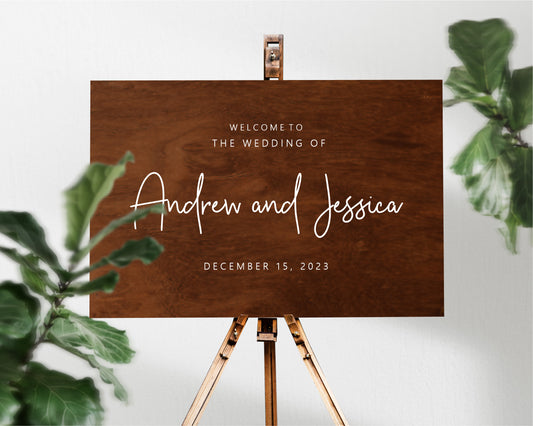 Welcome To The Wedding Signage Decal
