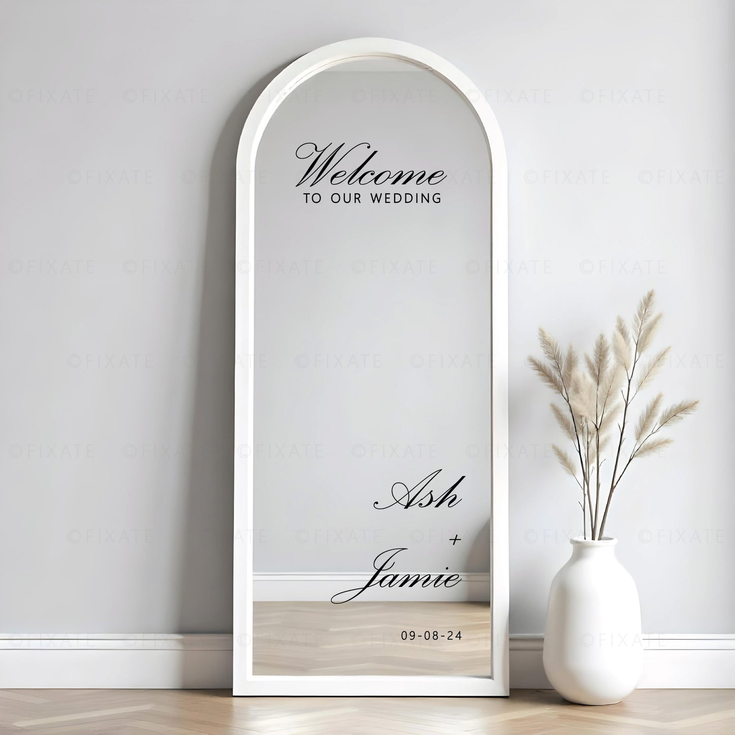 Welcome To Our Wedding Mirror Decal Custom Mirror Sticker 35