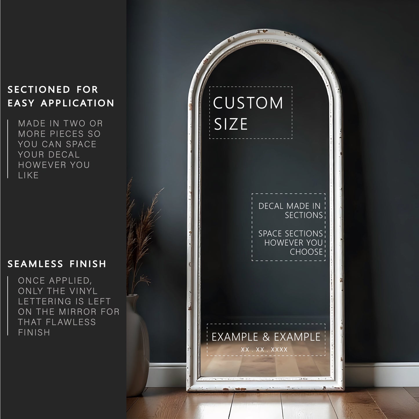 Welcome to the Wedding Of Mirror Decal 70