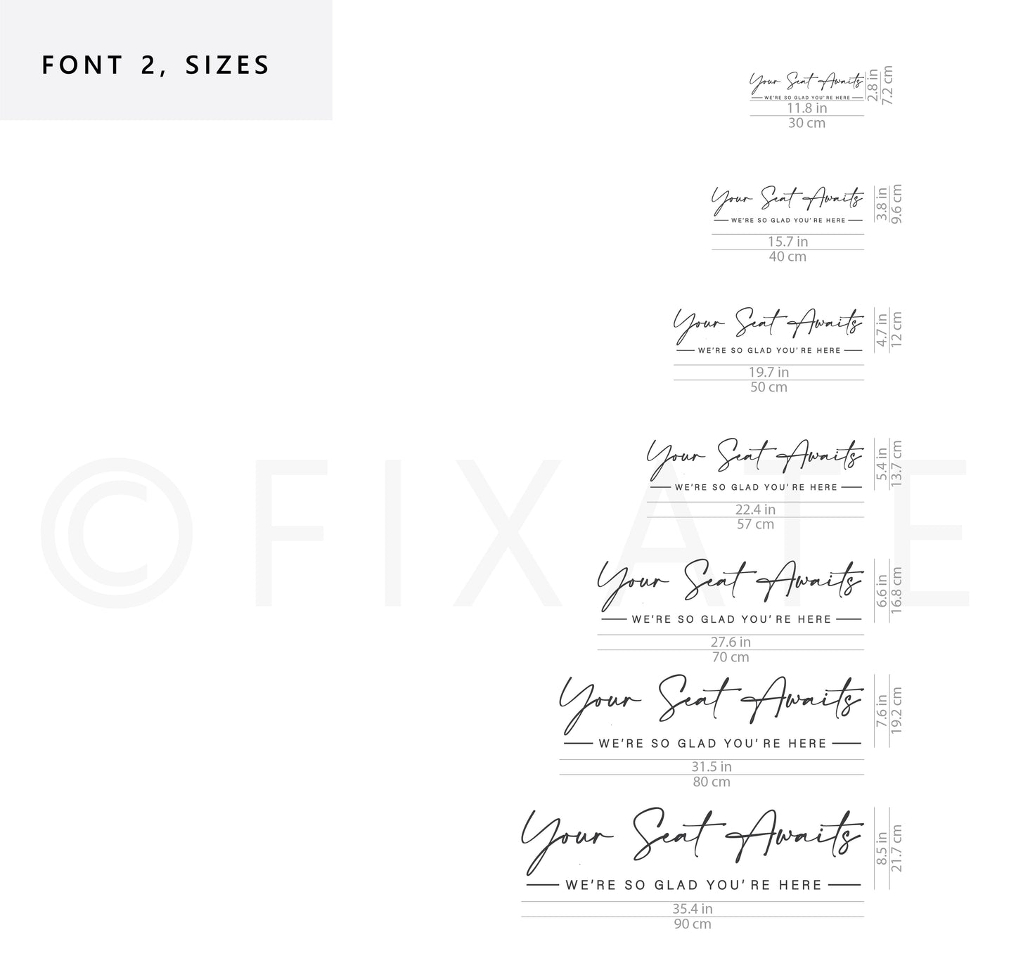 Please Find Your Seat Wedding Decal Seating Plan Sticker 17