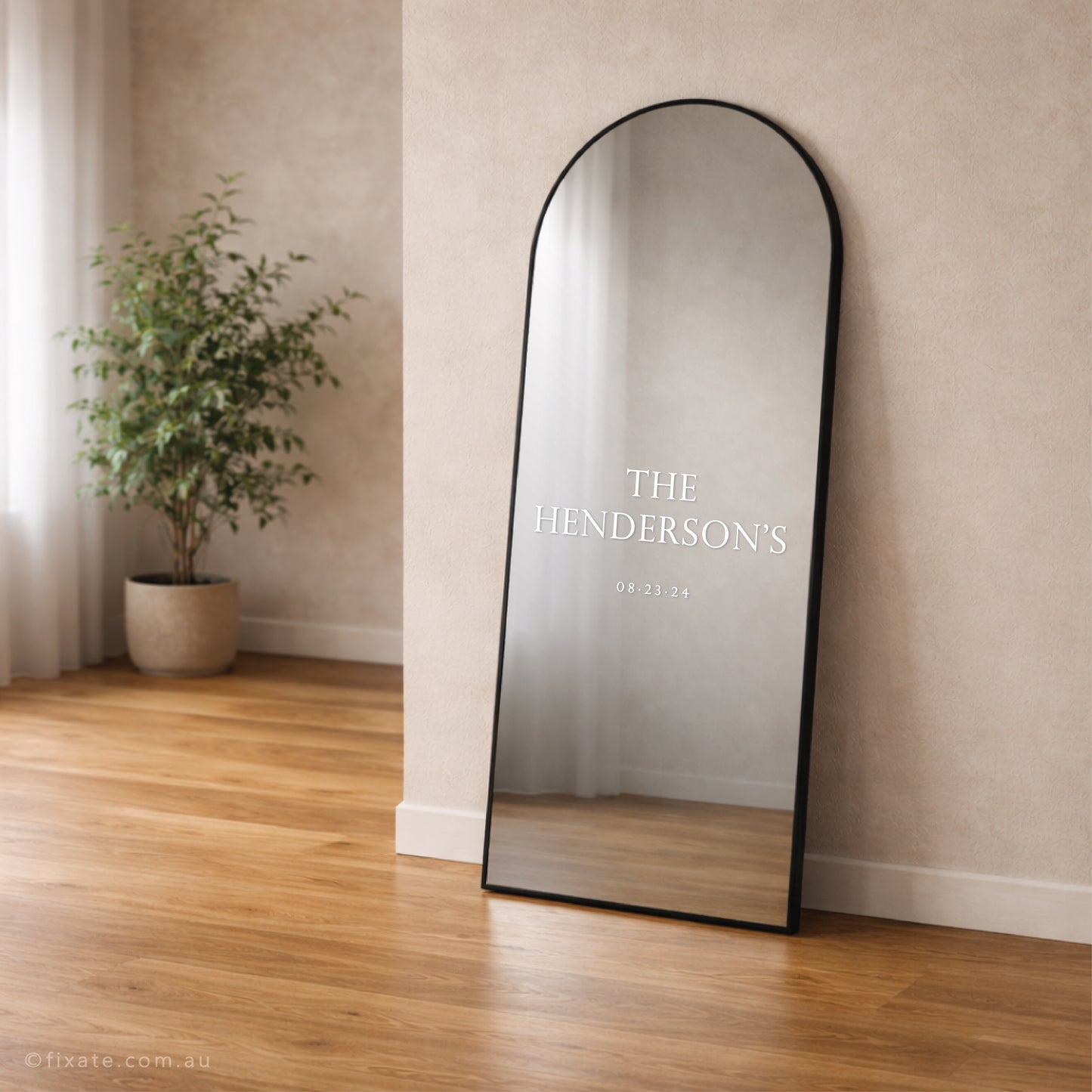Custom Wedding Mirror Decal Personalised Name 53