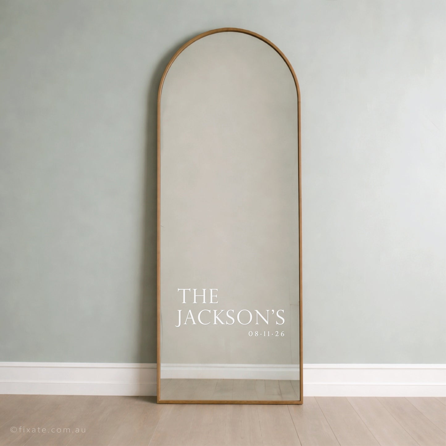 Personalised Wedding Mirror Decal Personalised Name 51