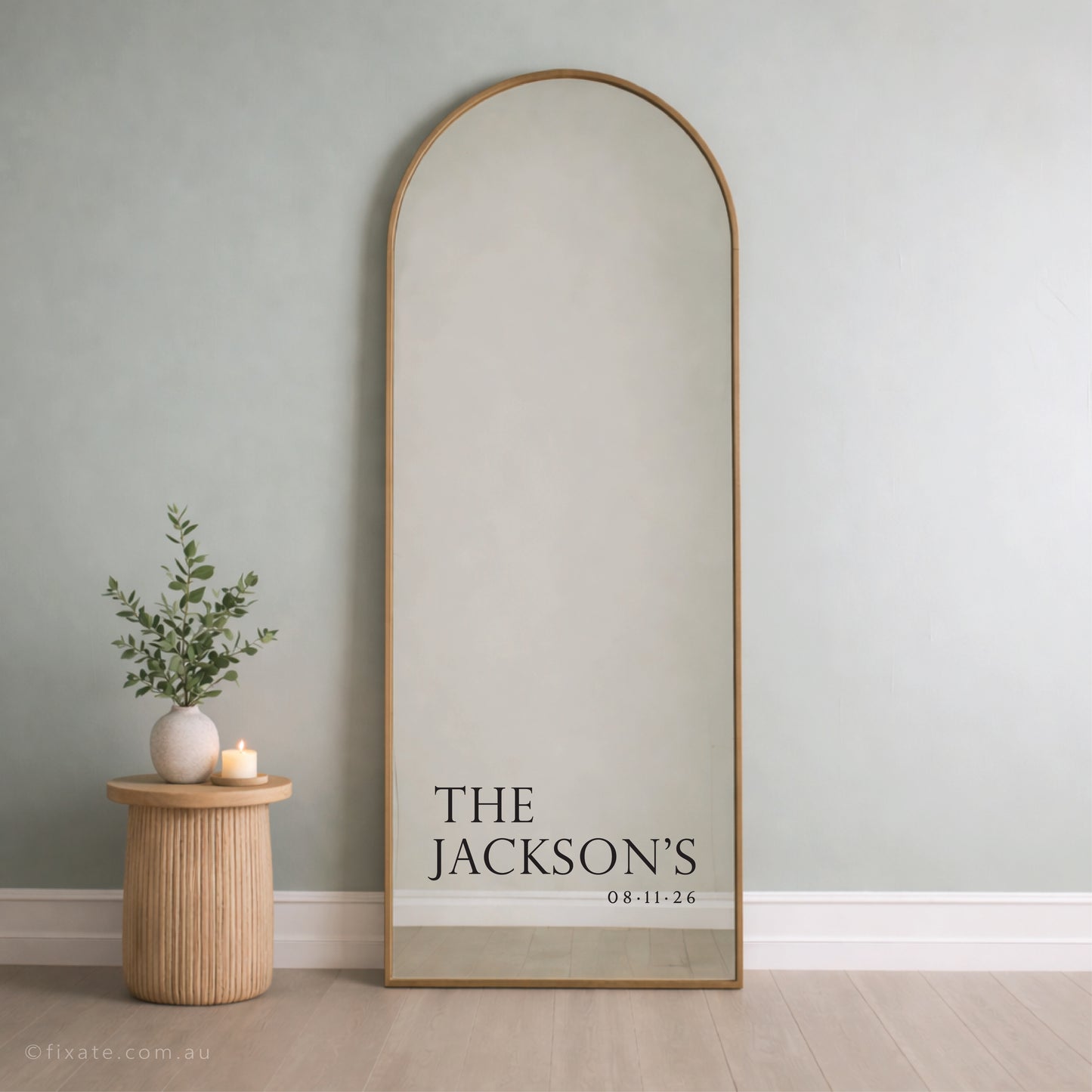 Personalised Wedding Mirror Decal Personalised Name 51