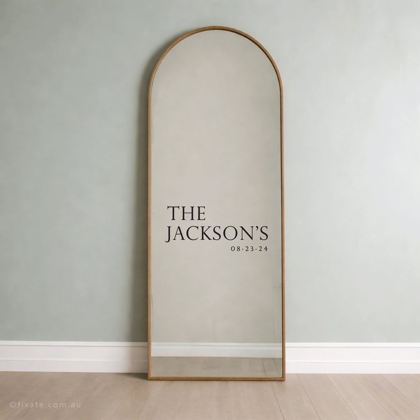 Personalised Wedding Mirror Decal Personalised Name 51