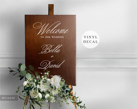 Rustic Custom Welcome Sign Vinyl Lettering