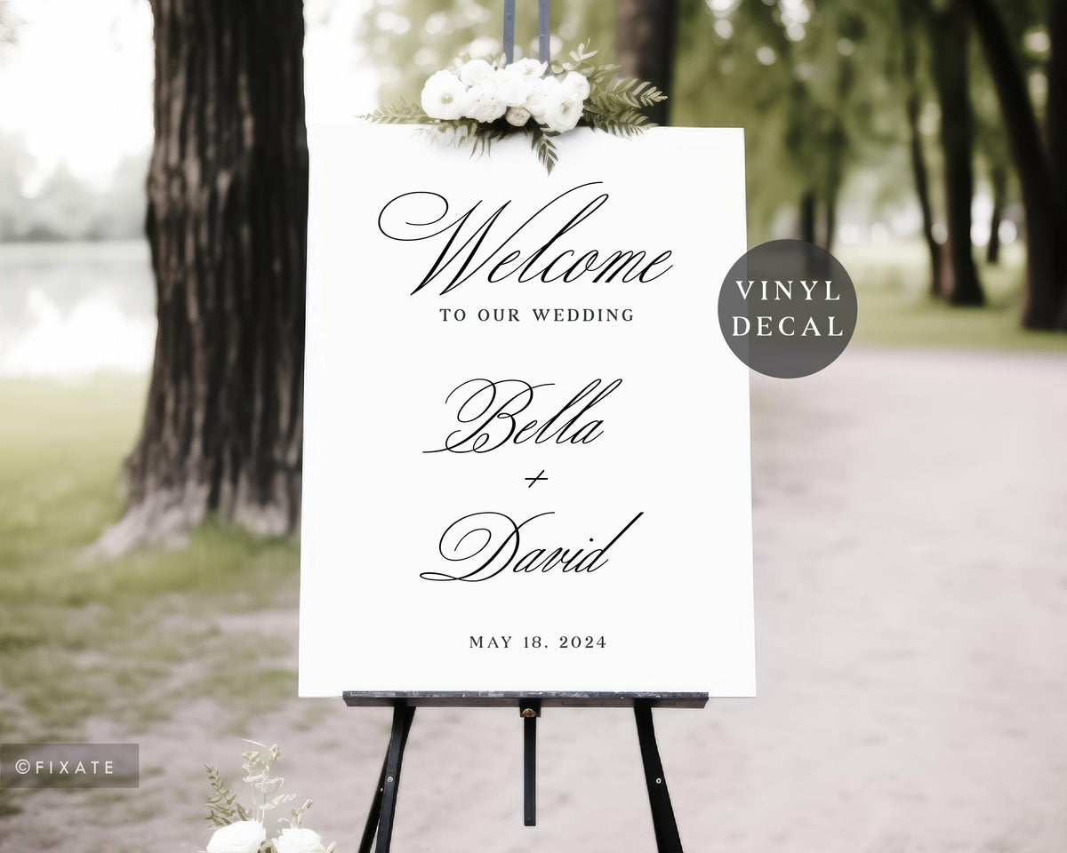 Coversations Welcomesign Custom Welcome Sign Vinyl Lettering – Fixate
