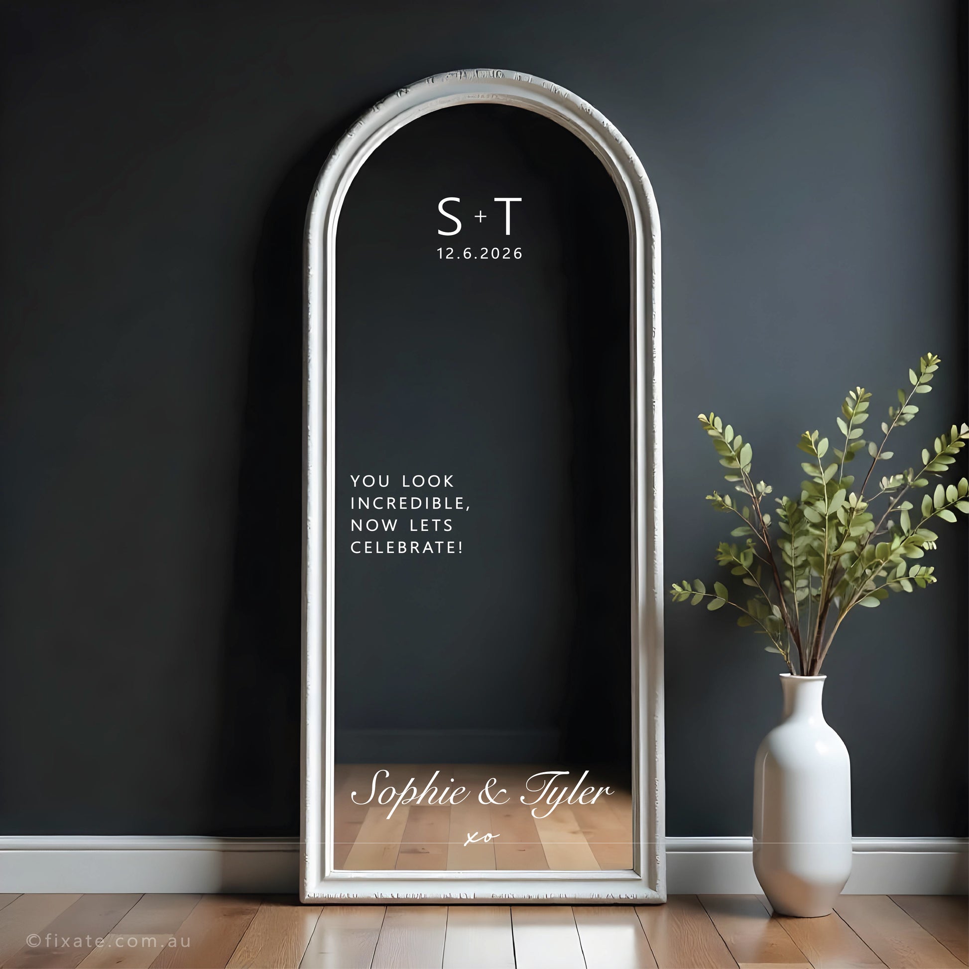 you look incredible mirror decal for wedding